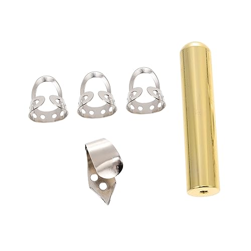 CATIEBYE 1 Set Electric Guitar Sound Bar Professional Finger Slide Accessory Metal Guitar Stick Tone Bar Guitar Bar Metal Guitar Rod Metal Guitar Supply Stainless Steel Golden