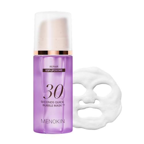 MENOKIN 30 Seconds Bubble Mask REPAIR, EGF Liposome Face Mask, 3.21 fl oz