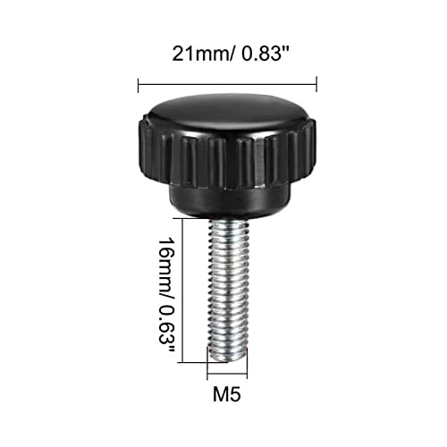 TA-VIGOR 8Pcs M5 x 16mm Male Thread Knurled Clamping Knobs Grip - Image 2