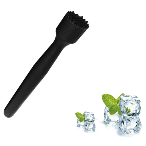 Mezcladores para cócteles, 2 piezas Cóctel Muddler, Mojito Machacador, Mezclador de Vino triturador de Hielo, Barra de Martillo de Limón, Cóctel Bebida Muddler, Mortero para Cócteles, negro