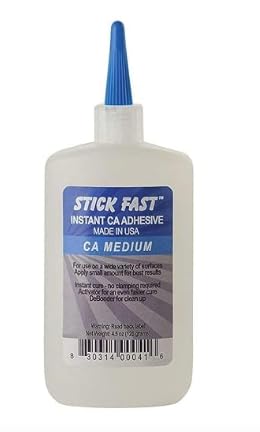 Pen Kit Mall - Stick Fast 4.5 oz CA Glue - Great for Woodworking OR CA Finish (4.5 OZ Medium)