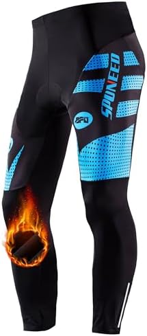 sponeed Men's Bicycle Pants 4D Padded Road Cycling Tights Leggings Outdoor Cyclist Riding Bike Wear