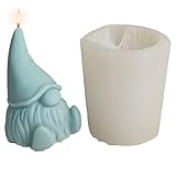 silikonform weihnachten gnom,Weihnachten Zwerg 3D Kerzenform Silikonform Silikon Kerzen Formen Gießen, DIY Handgemachte Kerzen Gießform 3D Weihnachten Candle Silikonformen Für Handarbeit Ornamente