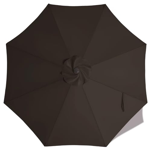 Image of ABCCANOPY 7.5ft Outdoor Umbrella Replacement Top Suit 8 Ribs (Brown)
