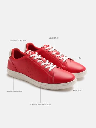 Image of hummel Classic Pinnacle Casual Sneaker for Men Lightweight Breathable with Enhanced Comfort Cushioned Insole and Slip-Resistant Work and Play Casual Shoes