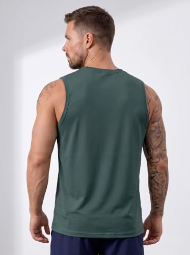 Image of CHKOKKO Men's Dry Fit Sleeveless Gym Vest Tank Top Running Sando
