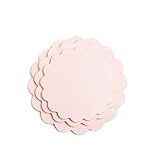 Sugar & Cloth Peach Scallop Melamine Serving Set, 3-Piece