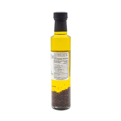 Image of Lesley Elizabeth Extra Virgin Olive Oil with Double Roasted Garlic, 8.5 fl oz - Small-Batch Garlic-Infused EVOO for Dipping, Drizzling, Marinades & Everyday Cooking - All-Natural, Plant-Based Ingredients