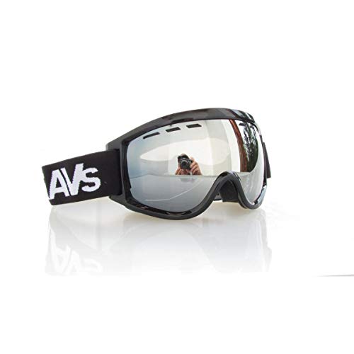 Gafas de esquí con refuerzo de contraste Ravs Wide Vision y lentes antivaho de espejo
