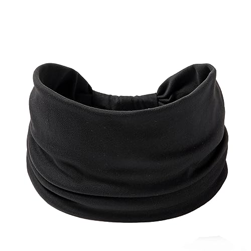 SEVENHEAD Headbands for Women, Non Slip Hair Wrap Yoga Elastic Hair Bands Sport for Girls Black