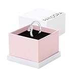 PANDORA Two Sparkling Hearts Ring - Sterling Silver Ring for Women - Gift for Her - Sterling Silver with Clear Cubic Zirconia - Size 9 - with Gift Box
