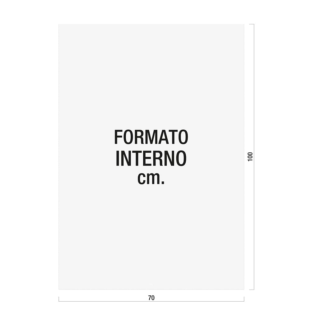 Favorit 100460116 Buste Trasparenti, Apertura a U, Formato Interno 70x100 cm, Finitura Liscia Trasparente, per Poster, Disegni, Locandine, Scuola Ufficio Casa, Confezione da 10 Pezzi