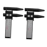 Healifty 2 Pièces Outil de Mesure Entraxe Jauge de Position de Trou pour Moyeu de Roue Règle Précise Compatible et Arrière pour Modifications Auto