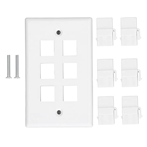 Tomada de parede USB C de 6 portas, tomada de receptáculo tipo C, capacidade de carregamento rápido