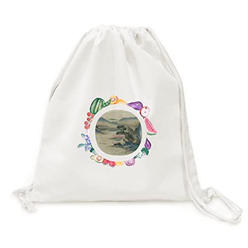 Sac en tissu pliable fini les sacs plastique fragiles motif collines