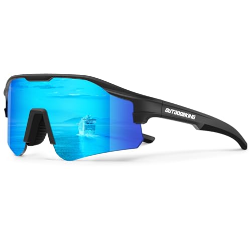 Image of Sport Polarized Sunglasses for Men and Women, Stylish and Lightweight Cycling Sunglasses with UV400 Protection