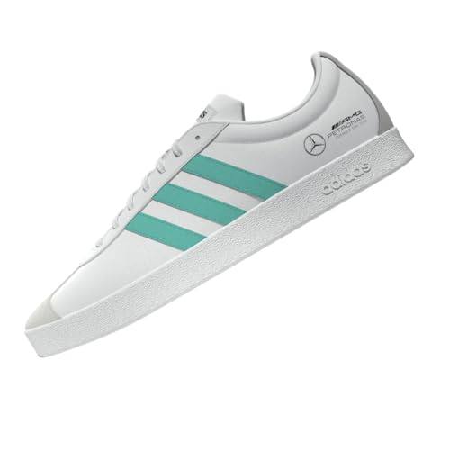 Image of adidas Mens Mercedes Amg Petronas Formula One Team Vl Lace Up Sneakers Shoes Casual - Green, White