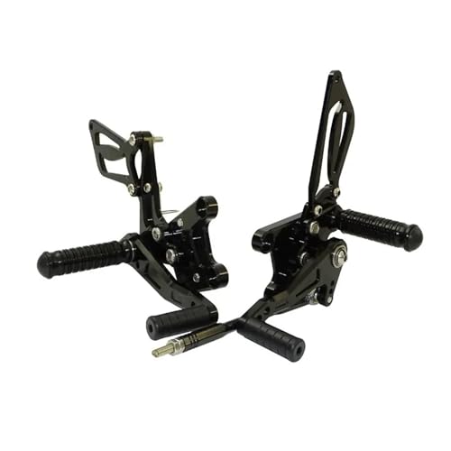 Repose-pieds arrière réglables Suzuki SV650 SV650S SV1000 pédales moto noir 1998-2014