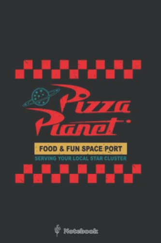 Pizza Planet Color LJN086 Notebook: Themed Diary and NoteBook , Journal ,for Writing, College Ruled Size 6 x 9, 120 Pages ,For kids, ramen, anime, manga lovers, ... girls, boys, men, birthday gifts