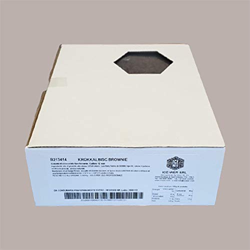Lucgel Srl 1.1 Kg Brownie Chocolate Cubos Calibre 12 mm HELADO KROCCALBISC para Helados Pastelería Postres