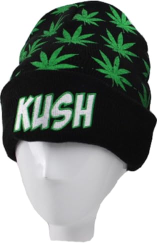 Utaly Weed Marijuana Beanies-Hat Rolling-Up Skully Cap (Style 01) - Image 2