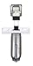 HEAVY DUTY INDUSTRIAL RATED HIGH FLOW PARTICULATE FILTER, IN-LINE WATER TRAP FOR COMPRESSED AIR LINE SYSTEMS, 5 MICRON WITH METAL BOWL (3/4