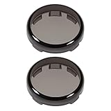 Amazicha 2 PCS Smoke Bullet Turn Signal Lens Covers for Harley-Davidson 1997-2019