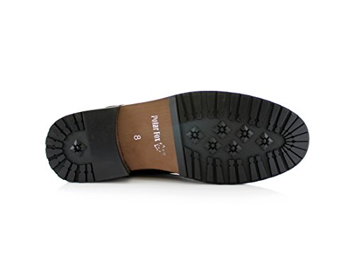 Image of Polar Fox Men's Casual Cap-Toe Ankle Boot Collection | Lace-Up Work, Combat, and Chukka Styles