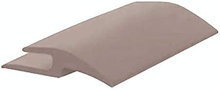 Roppe Vinyl Tile Carpet Joiner Profile #159, Pewter, 1/8 H X 12' L X 1 W