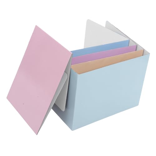 OSOLADY 5個 マカロンカラー 学校机用面デスクパーティション 目隠しプライバシーディバイダー 教室 自宅学習に 簡単立 工具不要で集中力向