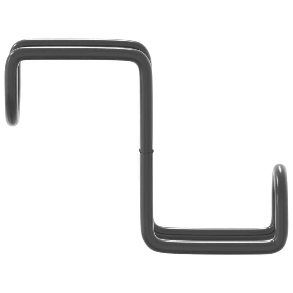 Trensenhalter 3 Stück Schwarz pulverbeschichteter Stahl 4 x 10 x 13,5 cm für Sattelzubehör Zaumzeug Pferdeausrüstung Reitsportbedarf Stall Ordnung