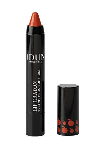 Idun Minerals Lip Crayon - 403 Barbro for Women 0.09 oz Lipstick, red, 2.66 ml (Pack of 1)