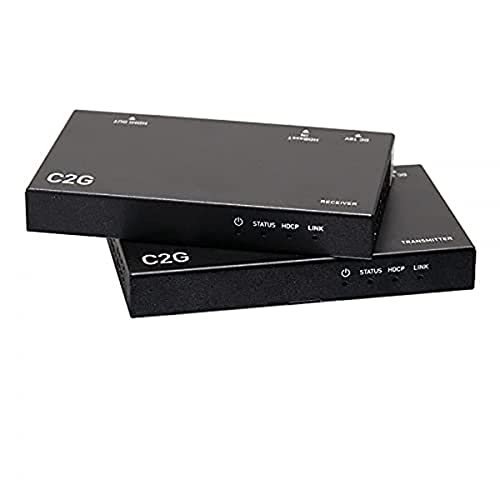 C2G 4K HDMI HDBaseT Extender Over Cat Transmitter to Box Receiver - 1 Input Device - 1 Output Device - 230 ft Range - 2 x Network (RJ-45) - 1 x HDMI in - 1 x HDMI Out - 4K UHD - Twisted Pair - Catego