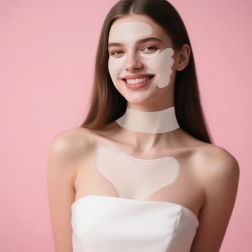 Flomiara 11PCS Face & Chest Neck Wrinkle Pads, Resuable Anti Wrinkle Silicone Chest Face Patches - Image 2