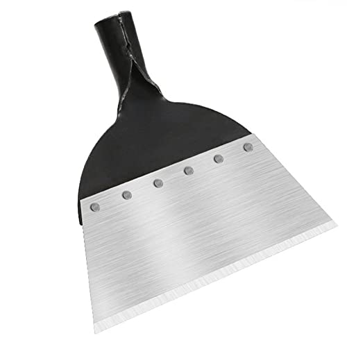 Pá de limpeza de jardim ao ar livre, pá de erva daninha multifuncional pá de gelo, pás de aço de cab