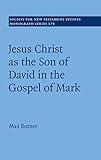  Jesus Christ as the Son of David in the Gospel of Mark (Society for New Testament Studies Monograph Series Book 174) (English Edition)