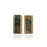 5x15mm Labradorite Bar Stud Earrings – Stylish Genuine Gemstone Jewelry Women’s Day Gift