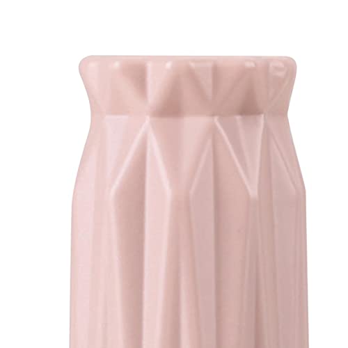 Bothyi Nordic Flower Vase Artificial Flowers Arrangement Pot Rhombus Origami Desktop Center Vase Decorative Flowerpot For Kitchen Bedroom Office Decoration, Pink #TOP4