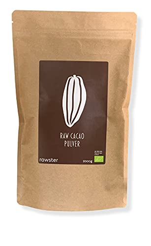 Cacao en polvo orgánico crudo de Perú | 100% natural sin azúcar | Raw Cacao Powder… (2000 g)