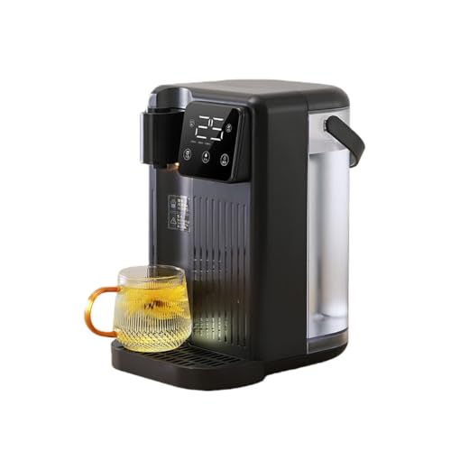 AOUTN 瞬間お湯沸かしウォーターサーバー 湯沸かしポット タッチパネル 3L 家庭用卓上コンパクトウォーターサーバー 12段階温度調整 3秒瞬間熱湯 温水 冷水 安全設計 簡単操作 子供 老人用 家庭 キッチン オフィスに最適 (ブラック)