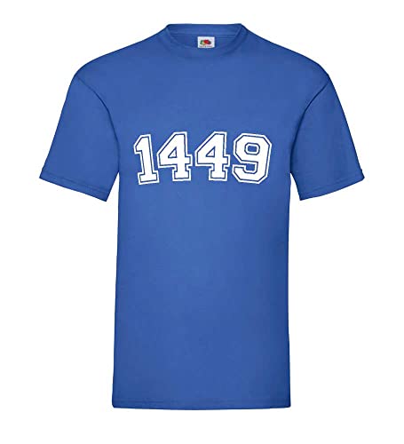 T-shirt homme bleu roi XXXL respirant coupe droite