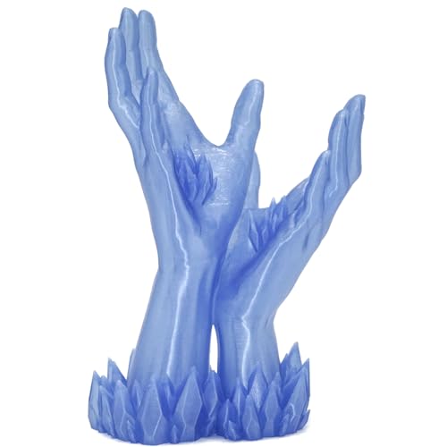 Image of Clear Sea Blue PLA 1.75mm 1kg Glittery 3D Printing Filament Transparent FDM | Beginner friendly Premium Sparkle translucent Blue PLA Basic No tangle 1kg spool 2.2lbs Smooth printing for Bambu Prusa