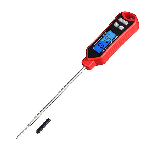 Adesign Meat Thermometer, Waterproof Ultra Fast Kitchen Thermometer, Digital Food Thermometer for Kitchen, Outdoor Cooking, BBQ and Grill