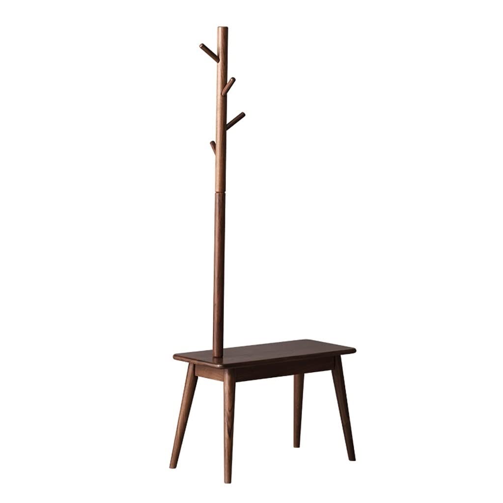 Porte-manteau salon couloir avec tabouret à chaussures intégré