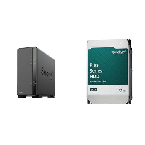 Synology NAS 1xC DiskStation DS124 & Synology HDD 16TB HAT3310-16Tx1