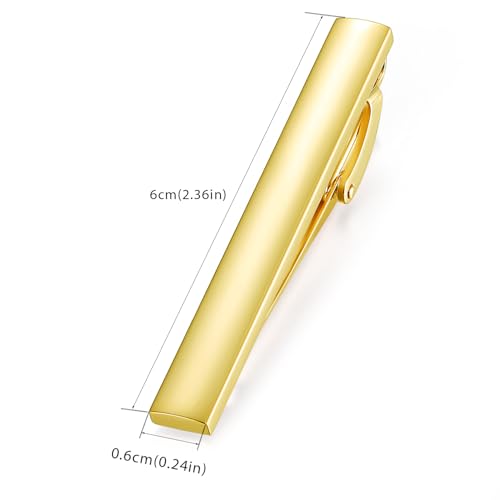 Image of HONEY BEAR 5cm /5.4cm /6cm Mens Tie Clip Bar for Normal Size Steel Business Wedding Gift 1.97 inch /2.12 inch /2.36 inch