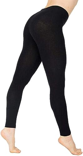 Boolavard Leggings a Vita Alta da Donna - Leggings da Donna a Figura Intera (S, Nero)