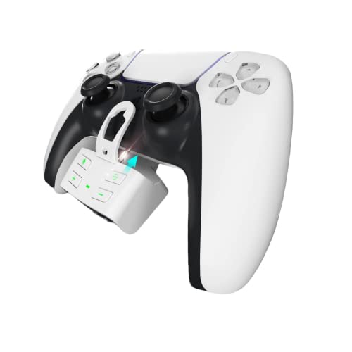 PS5 Magic Voice Controller Adapter,Audio Controls Compatible with PS5 Controller,Voice Changer,Sound Enhancer with Voice Transfer EQ Audio Modes and 3.5mm Headphones Jack-Controller NOT Included