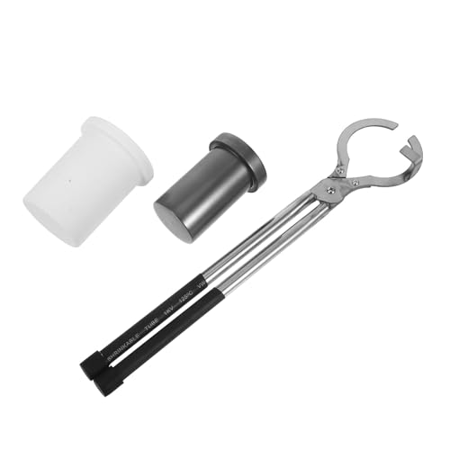 Gogogmee Creuset en Graphite 1 Kg pour Fusion Métaux avec Pince Incurvée Kit de Fusion 3 Pièces pour Or Argenté Aluminium Creuset Quartz 1 Kg Accessoires Fonderie Bijoux Laboratoire