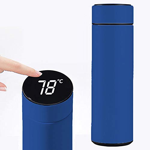 Smart Thermos, Edelstahl-Wasser-Cup, Sport Flasche, mit LED-Temperaturanzeige, doppelwandig vakuumisolierte Wasserflasche, kann warm halten für 24